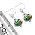 thumbnail image 3 of Natural Abalone Shell Women Jewelry 925 Sterling Silver Earring, 3 of 5