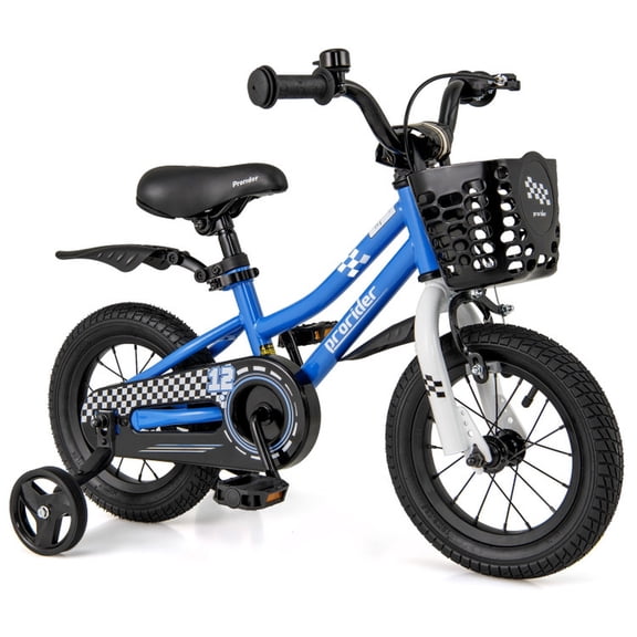 Redsmile Kids Bike 12 Inch with Training Wheels for Toddlers Boys Girls Ages 3-4 Years Old, Kids Bicycle with Adjustable Seat and Carbon Steel Frame, 12" Beginner Bike, Rider Height 31.5"-41.3", Red