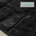 thumbnail image 6 of Clara Clark Bathroom Rugs, Velvet Memory Foam Bath Mat, Ultra Soft Non Slip and Absorbent - Tiled - Large - Black, 6 of 6