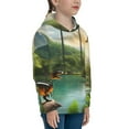 thumbnail image 3 of Rocae Lake Forest Dinosaur for Hoodie for Boys Sweatshirts for Teen Girls Youth Hoodie-Small, 3 of 6