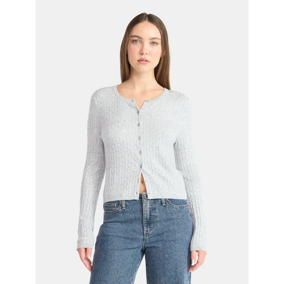 No Boundaries Button-Front Cardigan, Women's