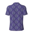 thumbnail image 4 of Rocae Lavender Flowers for Men's Short Sleeve Polo Shirt, Quick Drying Performance Moisture Wicking Sports Men's Golf Shirt X-Large, 4 of 9