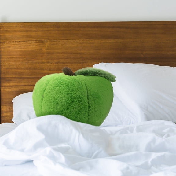 MOKKHNB Realistic Green Fruit Shaped Plush Cushion Soft Stuffed Pillow for Sofa Bedroom and Living Room