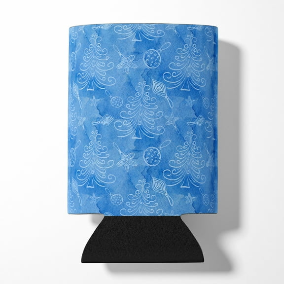 Watercolor Christmas Trees and Ornaments Can or Bottle Hugger