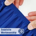 thumbnail image 5 of decorUhome Rectangle Stretch Spandex Tablecloth, Washable Reusable Table Cover for 8 FT Tables, Waterproof Fitted Table Cloth for Party, Picnic (Blue, 30"x96"), 5 of 10