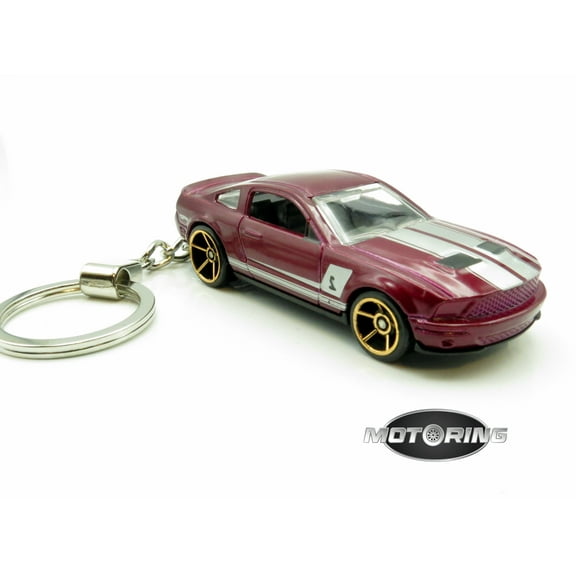 Keychain 2007 '07 Shelby GT500 Maroon Car Rare Novelty 1:64 Diecast