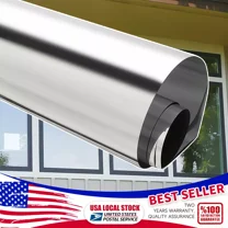Silver Vlt 15% 3.3' X 3.3'Ft Office Home New Glass Uncut Roll Tint Window Film