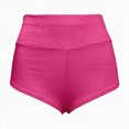 thumbnail image 6 of HCNTES Women's High Waist Yoga Booty Shorts Cut Out Sexy Dance Club Gym Active Hot Pants (Hot Pink,S), 6 of 7