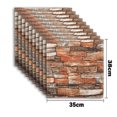 thumbnail image 3 of 10/20 piezas de pegatinas de pared de espuma 3D autoadhesivas para decoración de habitaciones, papel tapiz de ladrillo impermeable para despegar y pegar para decoración de interiores, 3 of 5