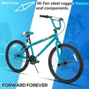 Hiland BMX BIKE 24 & 26 inch, Beginner-Level to Advanced Riders with 2 Pegs for Adults, Multiple Colors