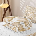 thumbnail image 5 of Erosebridal Kawaii Butterfly Zipper Queen Comforter Set with Fitted Sheet and 2 Pillowcases, Cartoon Animal Zipper Bedding Set, Reversible, Champagne Gold, Reversible, 5 of 7