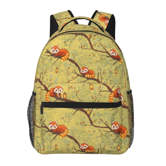 Red Panda Backpack Lightweight Rucksack Travel Bag for Men and Women
