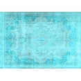 thumbnail image 1 of Ahgly Company Indoor Rectangle Persian Light Blue Traditional Area Rugs, 3' x 5', 1 of 4