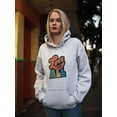 thumbnail image 2 of Love For All Colorful Banner Hoodie Women -Smartprints Designs, Female Medium, 2 of 4