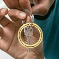 thumbnail image 2 of Milisten 10pcs Flat Key Rings Metal Split Circles Key Chain Making Rings DIY Circle Hoops, 2 of 6