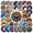 3A, variant on Mechanical Gear Stickers, Waterproof Gear Sticker for Water Bottle Laptop Phone Cases Planner Skateboard Luggage Helmet Party Favor Decor, Ideal for Adults Teens Teacher Rewards