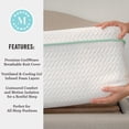 thumbnail image 4 of Martha Stewart  Premium Medium-Firm Dual-Action Cooling Memory Foam Mattress in a Box King - Cushion Firm, 4 of 18
