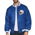 thumbnail image 2 of Men's Starter  Royal Los Angeles Chargers Printed Triangle Graphic Satin Full-Snap Varsity Jacket, 2 of 3