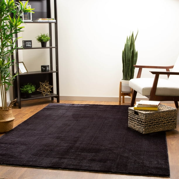 Super Soft Faux Rabbit / Mink Fur Solid Area Rug