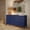 Blue, variant on Harbor 6 Drawer Dresser, Walnut