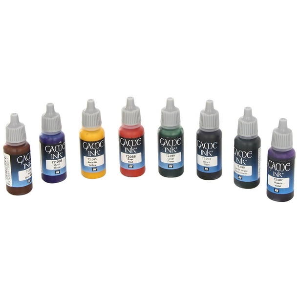 Vallejo Game Ink Paint Set 8 Color Com - Game Color Acrylic Paint Vallejo Game Ink Paint Set 8 Color Com - Game Color Acrylic Paint