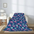 thumbnail image 2 of Hirioo Plants And Flamingos for Flannel Blanket, Cozy and Warm Throw for Bed or Couch ,Perfect for All Seasons-40"x30", 2 of 6