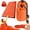 2PCS Orange, variant on 2-Pack Blanket, Sleeping Bag, Emergency Sleeping Bag Survival, Waterproof, Compact Lightweight, Emergency Mat for Survival Kit Car Camping Gear Hiking Go (2, Green)