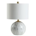 thumbnail image 6 of JONATHAN Y Luna 21.5" Faux Marble Resin LED Table Lamp, White/Brass Gold, JYL1064A, 6 of 7