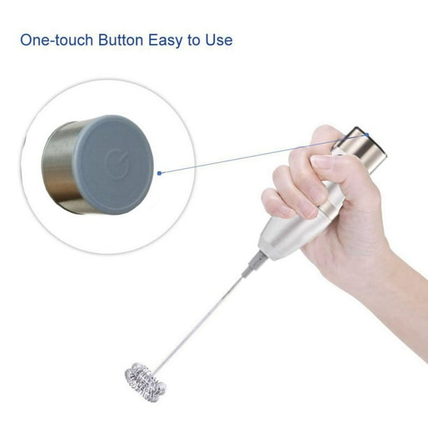 Espumador De Mano: a Eléctrica Para De Bebidas A , Mini Licuadora Espumadora Para , más leche, perfecl Espumador de leche eléctrico de mano