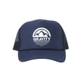 thumbnail image 1 of Mountain Stripe Logo Adjustable Mesh Trucker Hat - White - Navy, 1 of 1