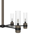 thumbnail image 4 of Hunter - River Mill 6-light Rustic Iron, Large Chandelier, Dimmable, Rustic Style, Candle Shaped, for Bedrooms, Dining, Living Rooms - 19476, 4 of 7