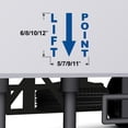 Lift Side Sticker Set of 4 - Lift Point Vinyl Decal Sticker - Many Sizes & Colors - Lift ...