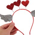 thumbnail image 5 of HEATSHAKING Valentine Headband Costume Assorted Color PET 2Pcs 9.4X7.1X0.2In, 5 of 11