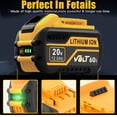 thumbnail image 5 of New Model 4PACKS 20V/60V 12Ah Lithium Battery Replace for DW 60V Battery Compatible with 20V/60V MAX Cordless Power Tools, 5 of 8