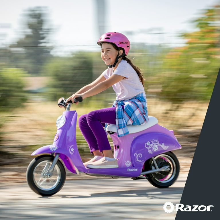 Razor Pocket Mod Miniature Euro-Style Electric Scooter - Kiki Purple, for  Kids and Teens Ages 13+ 