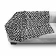 thumbnail image 3 of Fleur De Lis Soft Flannel Fleece Throw Blanket, Checkerboard Pattern Rectangles European Heraldic Design Monochrome Emblem, Cozy Plush for Indoor and Outdoor Use, 60" x 80", Black White, by Ambesonne, 3 of 6