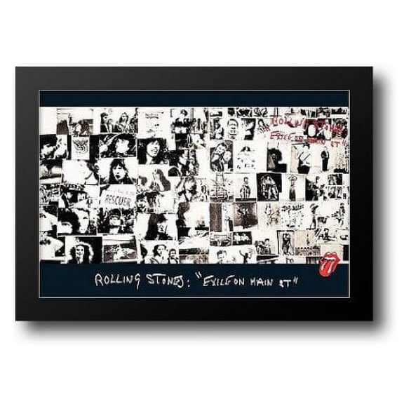 Rolling Stones, exile on main street 40x28 Framed Art Print by Frank, Robert