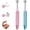 Blue&Pink-2pcs, variant on 2Pcs Piercing Ball Grabber Tool for Changing Jewelry, Stianless Steel Flat Back Earring Applicator Internally Threaded Push Pin Piercing Grabber Tool, Anti Slip 4 Claw Gem Ball Grabber Tool