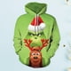 thumbnail image 4 of Sudadera Jersey de Grinch, ajuste holgado, bolsillos, estilo deportivo, traje diario Ygjytge Verde*027 T S para Mujer, 4 of 5