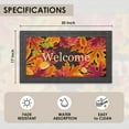thumbnail image 3 of Fall Door Mat, 17 x 30 Inch Gold Leaf Welcome Doormat Decorative Thanksgiving Home Floor Mat, Non Slip Rubber Back and Strong Water Absorption for Outdoor Indoor Entrance Decor, 3 of 6