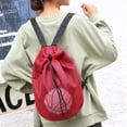 thumbnail image 2 of Dsscvnef Drawstring Backpack Sports Bag Lightweight Durable Gym Sack with Zipper Pocket for Running Travel Workout, 2 of 6