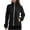 Black, variant on FAHXNVB Women's Full-Zip Polar Fleece Jacket Slim Fit Long Sleeve Winter Warm Sherpa Coat Solid Color Outdoor Soft Outerwear with Pockets