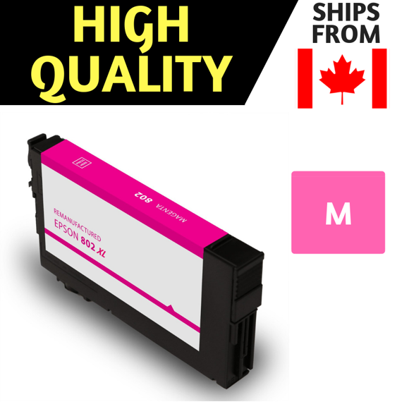 Epson T802XL T802XL320-S Cartouche d'Encre Magenta Compatible à Rendement Élevé - Livraison Gratuite pour Plus de 50 $