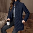 thumbnail image 2 of Womens Quilted Lightweight Jackets Zip Up Stand Collar Down Puffer Padded Jacket Coats Outwear with Pockets, 2 of 7