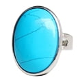 thumbnail image 5 of Vintage piedra preciosa anillo ovalado boda banda aniversario mujer joyería-azul jinwen Anillo ovalado de Cystal, 5 of 5