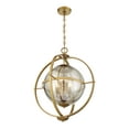 thumbnail image 4 of Pearl 3-Light Pendant in Warm Brass, 4 of 6