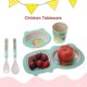 thumbnail image 2 of Juego de vajilla infantil, juego de 5 piezas de bambú, con platos, tazas, tenedores y cucharas., 2 of 5