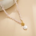 thumbnail image 2 of Decodeary Style Polyvalent Irrégulière Collier en Pierre pour les Femmes Chaque Occasion Déclaration Pièce Vintage Style Corail Rouge, 2 of 6