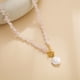 thumbnail image 2 of Collar de escombros naturales Jumpingount estilo vintage turquesa, 2 of 6