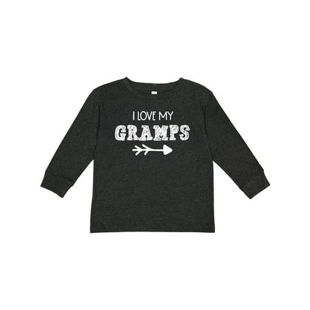 

Inktastic I Love My Gramps with Arrow Gift Toddler Boy or Toddler Girl Long Sleeve T-Shirt